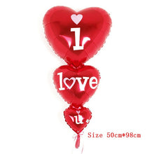 Load image into Gallery viewer, Foil Balloons  red heart