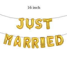 Load image into Gallery viewer, Just Married Foil Balloons