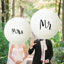 Load image into Gallery viewer, Mr&amp;Mrs Latex Balloons