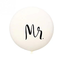 Load image into Gallery viewer, Mr&amp;Mrs Latex Balloons