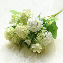 Load image into Gallery viewer, 9 Heads Hydrangea Flowers