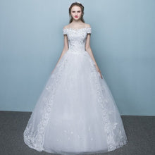 Load image into Gallery viewer, Shoulder Wedding Dress