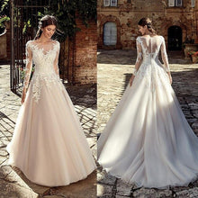 Load image into Gallery viewer, Champagne  Wedding Dress