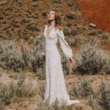 Load image into Gallery viewer, Sleeves Boho Wedding Dresses