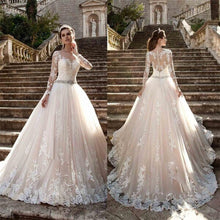 Load image into Gallery viewer, Nude Pink Wedding Dresses