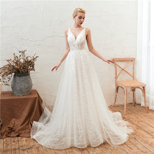 Load image into Gallery viewer, Deep V-Neck Wedding Dresses