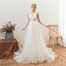 Load image into Gallery viewer, Deep V-Neck Wedding Dresses